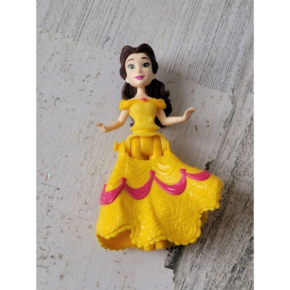 Princess Belle Beauty Beast clip-on dress Disney Pixar toy figure